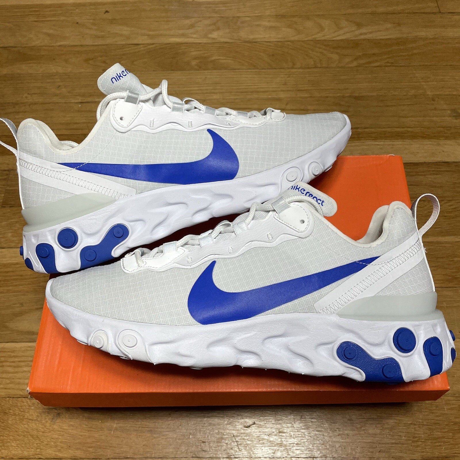 Nike React Element 55 White Game Royal 
