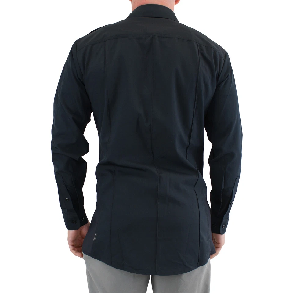 5.11 Tactical Shirt, Men's Stryke Ripstop Long Sleeve Zipper Flex-Tac Shirt - Image 3 of 4