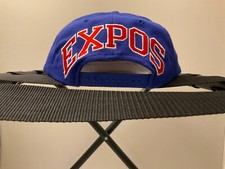 VINTAGE MONTREAL EXPOS AMERICAN NEEDLE BLOCKHEAD SNAPBACK HAT NWT