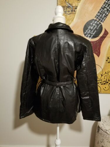 American Unique Black Leather Jacket - Picture 2 of 4