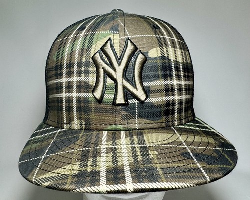 9Fifty Snapback Hat MLB New York Yankees Plaid Woodland Camouflage - Picture 3 of 15