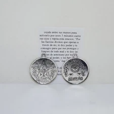 TALISMAN DEL AMOR /PENTAGRAMA SALUD Y PROTECCION 2 LADOS INSTRUCCIONES INCLUIDOS