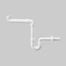 Waschtisch Raumsparsiphon Möbelsiphon 1 1/4" DN32 Geruchsverschluss