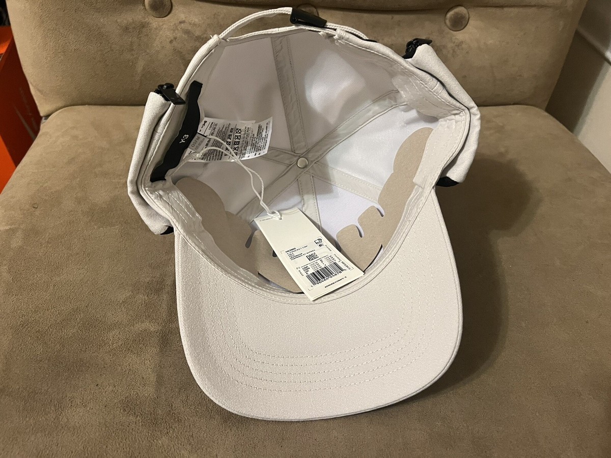 Y-3 ADIDAS YOHJO YAMAMOTO OFF WHITE TALC ZIP POCKETS CAP HAT