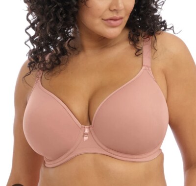 Elomi Bijou UW Convertible Plunge T-Shirt Bra 8722 UK Szs 40G 40GG 44F Rose NWT