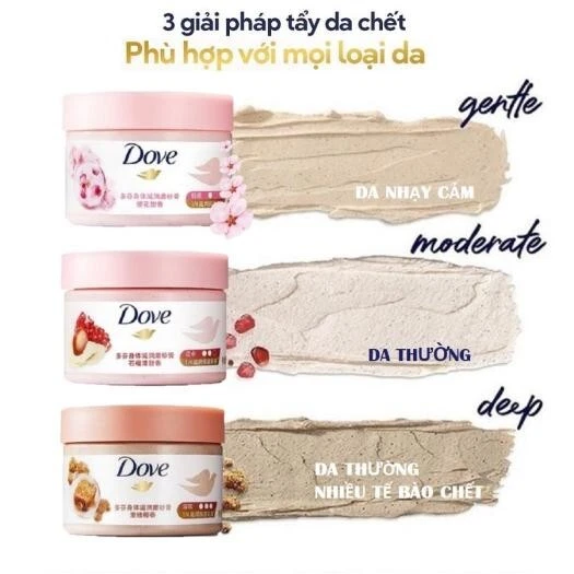 2x Dove Smothie Renewal Exfoliator Moisturizing Body Scrub Sakura Fragrance - Image 4 of 4