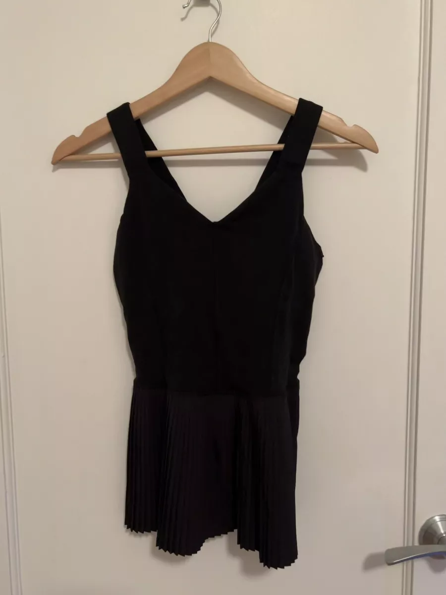 Lululemon City Tank Peplum Top Womens Size 2 Black eBay