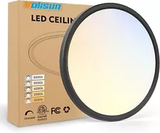 24W Led Ceiling Light, 12 Inch Flush Mount Ceiling Light, 6500K Super Bright Lig
