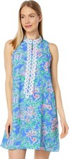 NWT Lilly Pulitzer size 10 JANE Shift Dress Boca Blue Beneath the Bougainvillea