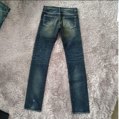 パンツ Dior Homme Super Long Damage Denim Pants Dior Homme Hedi Slimane Long Inseam Denim Jeans | Depop