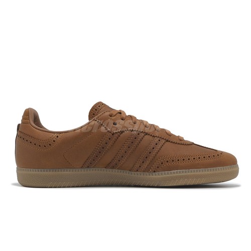 adidas Orignials Samba OG Brogue Pack Dust Rust Men Casual Shoes JI3232 - Picture 3 of 8