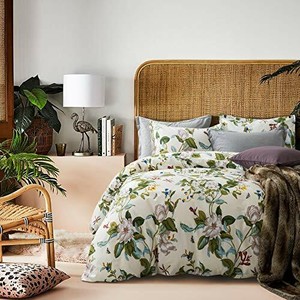 Cottage Country Style 3 Piece Duvet Cover Set Multicolored Roses
