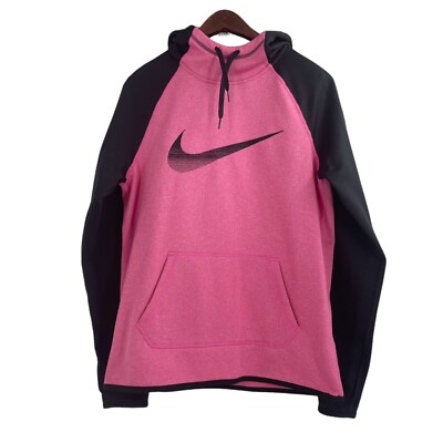 black and pink hoodie nike