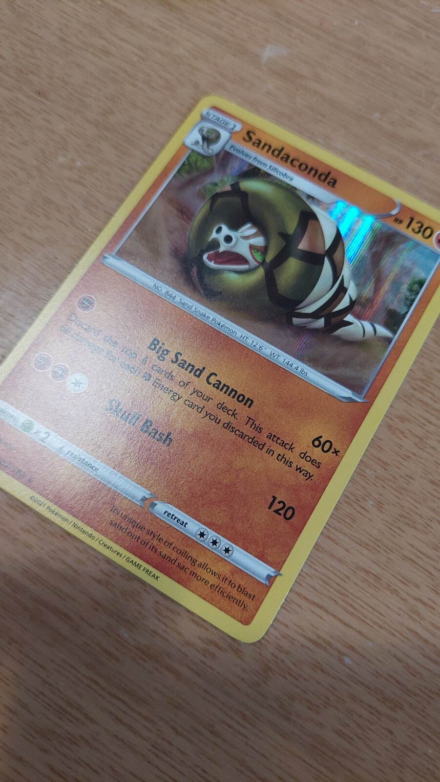 Sandaconda (82/163) Holographic Pokemon card