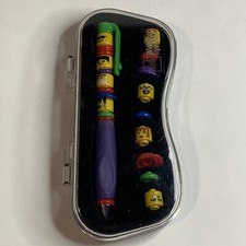 Lego Writing Systems Pen Faces And Hats In Great Condition. Never Used 