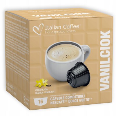 Italian Coffee VANILCIOK White chocolate & Vanilla DOLCE GUSTO pods -16-