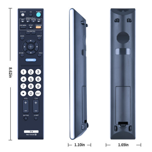 RM-YD028 Remote Control For Sony Bravia TV KDL-32S5100 KDL-32XBR9 KDL-40S504 - Picture 5 of 7