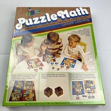 VINTAGE 1981 Puzzle Math Leisure Learning By Building Puzzles Ages 4-8 NEW SEAL