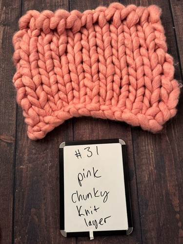 Pink Chunky Faux Wool Knit Layer - Newborn Photography Studio Destash