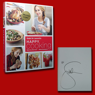 Happy Cooking SIGNED Giada De Laurentiis (2015,HC,1st/1st) BRAND NEW