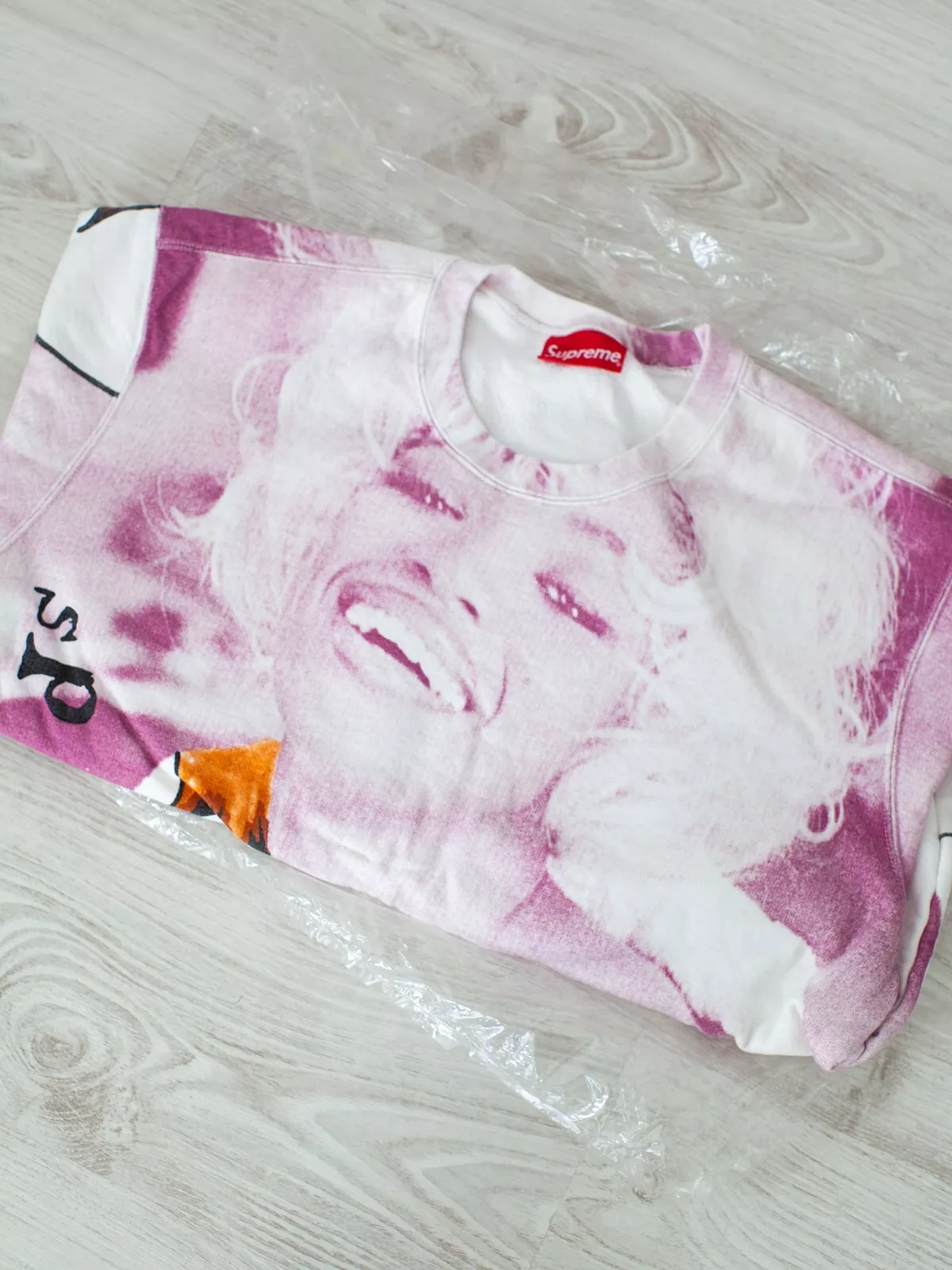 Sweat violet col rond Supreme SS20 Gonz Naomi   Neuf / Streetwear taille XL