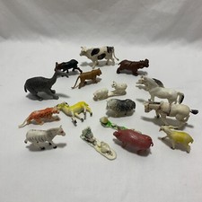 Vintage 1980  s Mixed Plastic Toy Animals Lot
