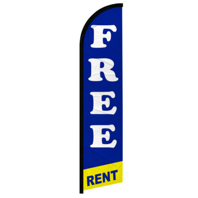 Real Estate Windless Advertising Swooper Flag Property Management