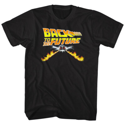 Back To The Future Movie Logo DeLorean Flames 88 MPH Baby Men's T Shirt  