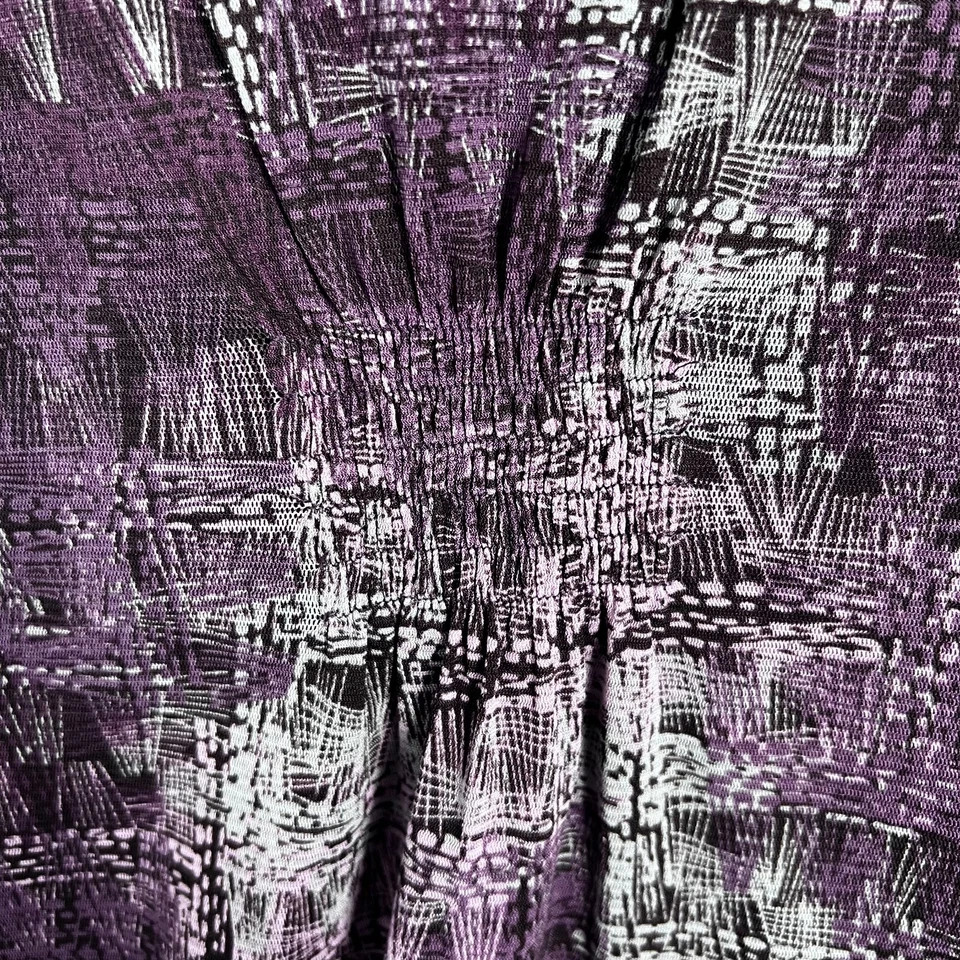 Top Babydoll Vintage Axcess Y2K Mujer L Púrpura Malla Hada Grunge Indie Informal Foto 3 de 4