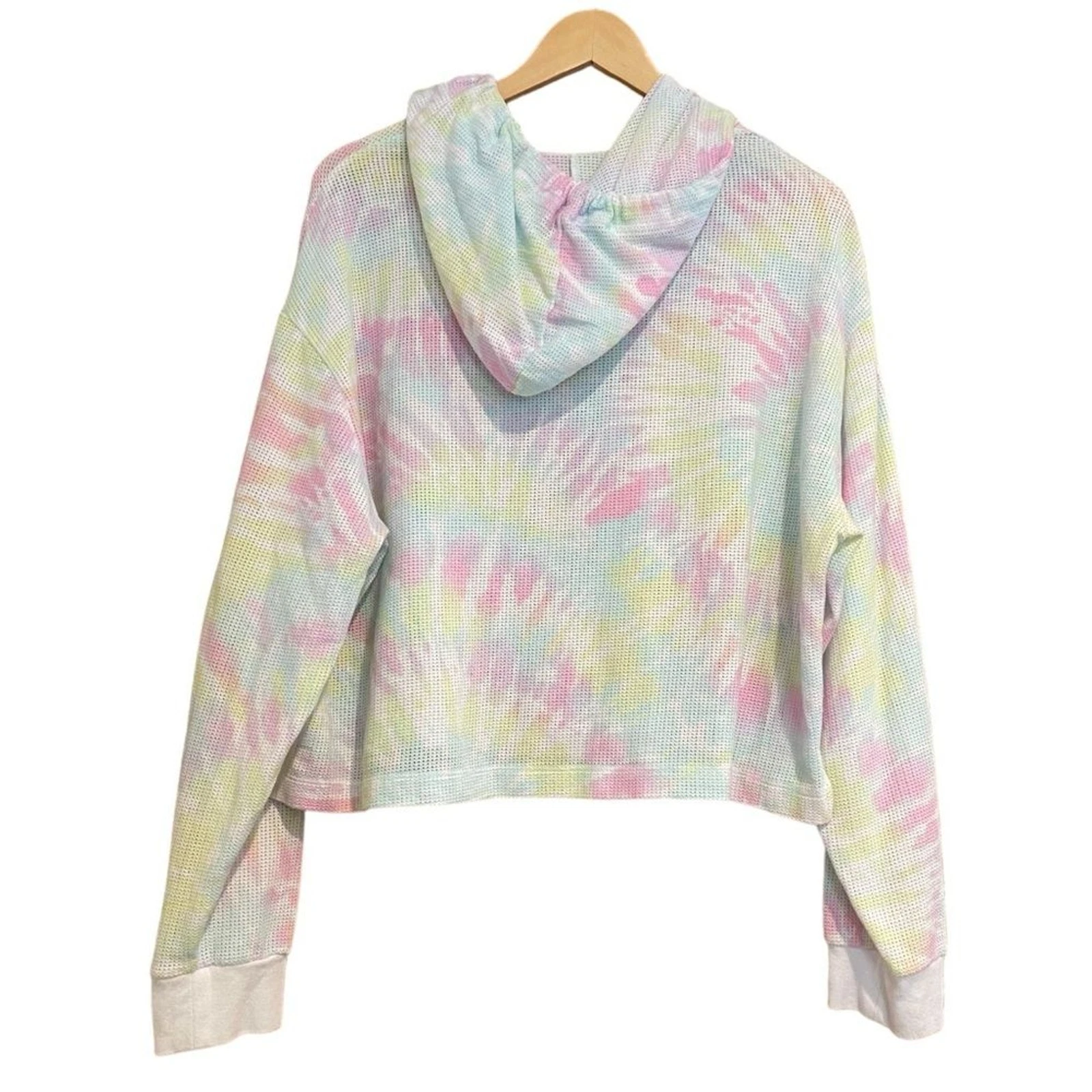 UNDERCOVER Felpa con cappuccio pullover maglia VS PINK taglia grande tinta unita arcobaleno