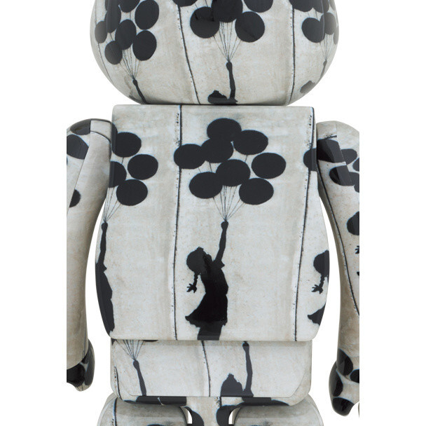 Banksy Flying Balloon Girl 1000 Bearbrick by Medicom Toy for