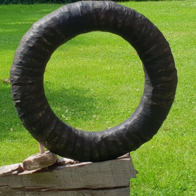 Strohkranz Strohringe Strohrömer Rohling Kranz 65 cm mit Vlies Adventskranz Deko
