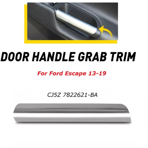 Chrome Left Interior Armrest Pull Handle Grab Trim Molding For Ford Escape 13-19 - Picture 5 of 6