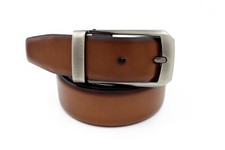 Marco Valentino Men's Cognac Leather Dress Belt