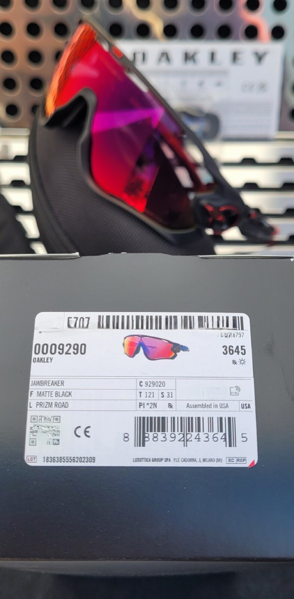 New Oakley JAWBREAKER 9290-2031 Sunglasses Matte Black w/ Prizm