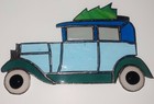 Stained Glass Plant Stake 1953 Ford Handmade Christmas Tree
