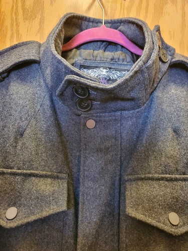 Brave Soul Womans Gray Jacket Size XXL Black Label - Picture 3 of 10