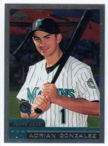 2000 Topps Chrome Traded #T81 Adrian Gonzalez RC Florida Marlins