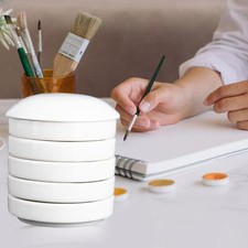 Watercolor Paint Palette Stackable Painting Pigment Tray for Store