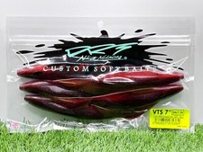 DRT Custom Soft Baits VTS 7" 5 pc Pack  Please choose a color Fishing BASS F/S