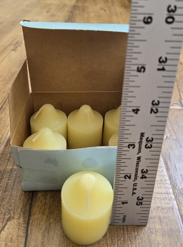 Party Lite Box of 6 Votive Candles KIWI/STRAWBERRY Scent NIB Mod V06511 VTG 90's - Picture 4 of 13