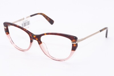 NEW LONGCHAMP LO2629 690 BROWN TORT HALF FRAME AUTHENTIC FRAMES EYEGLASSES 54-16