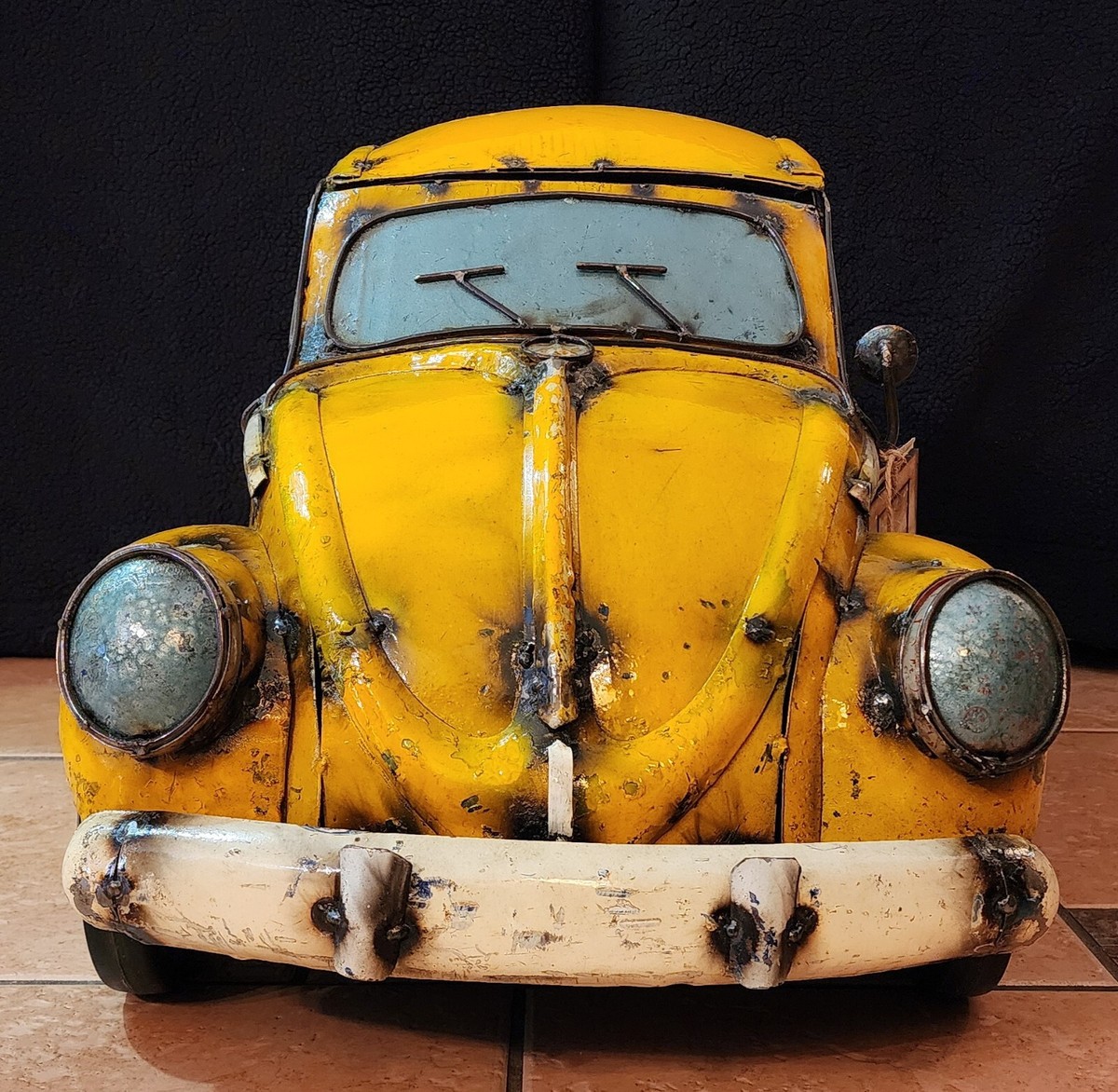 VW Beetle Bug Yellow Metal Cooler - THINK OUTSIDE | eBay