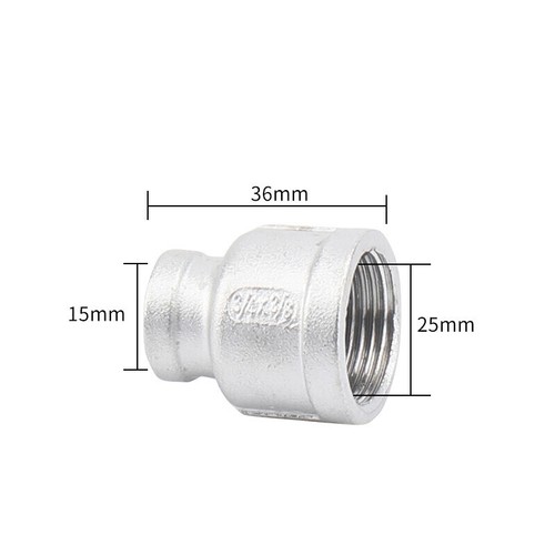 BSP Stainless Reducing Bushes Stainless Steel Pipe Fittings Female Connector - Picture 8 of 23