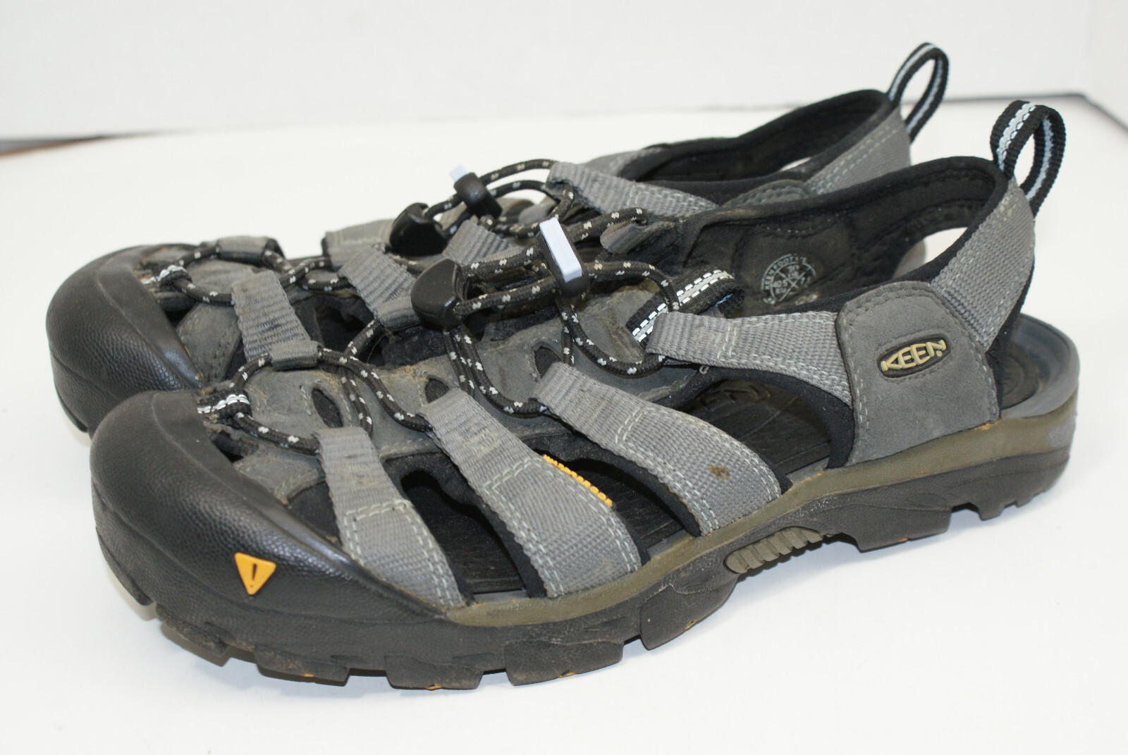 Sandali Keen donna taglia 10 nero grigio pelle impermeabili trail escursionismo scarpe