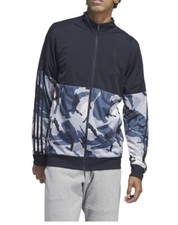 Adidas Essentials Camo Track Jacket, Navy Blue/White Mens Size M, Brand New