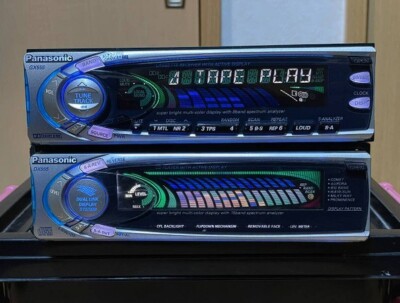 激レア！平成レトロ！パナソニック MR555 DX555 1DIN＋1DIN Panasonic CQ-GX555 CX-DX555 1DIN CD cassette Deck Player Tested | eBay