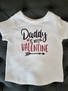 daddy is my valentine onesie