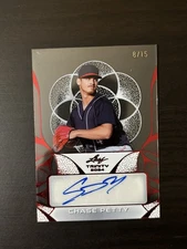 Chase Petty 2024 Leaf Trinity Clear Autograph Red /15 #CA-CP1 RC Auto Signature