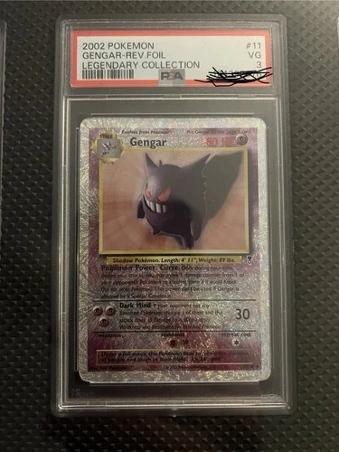 Pokémon Gengar Legendary Collection Reverse Holo Rare 11/110 2002 PSA 3 Card